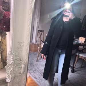Black Mackage xxs wool coat single breasted